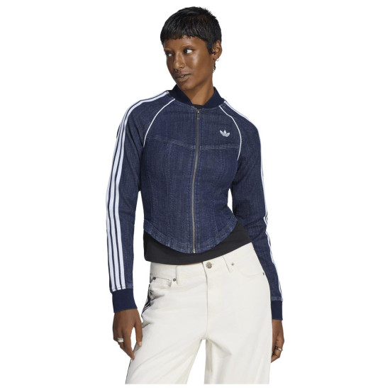 Adidas Γυναικεία ζακέτα Superstar Denim Corset Track Top